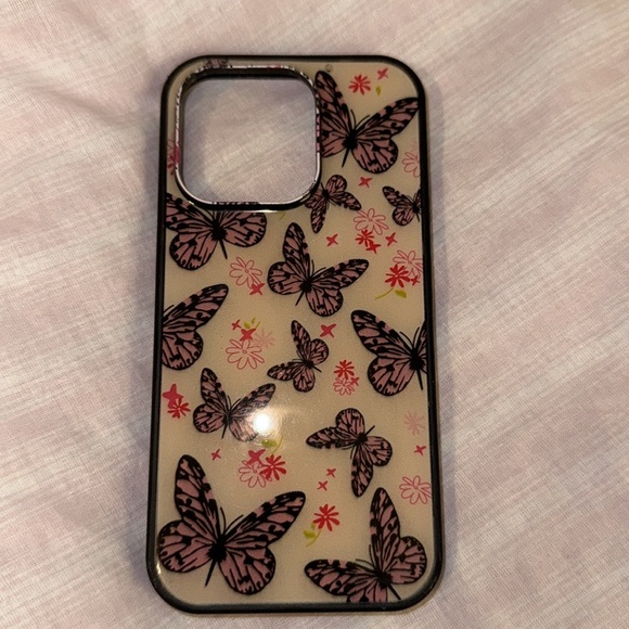 NWT Wildflower Pink Butterfly Fairydust iPhone 14 Pro Case - Picture 4 of 4